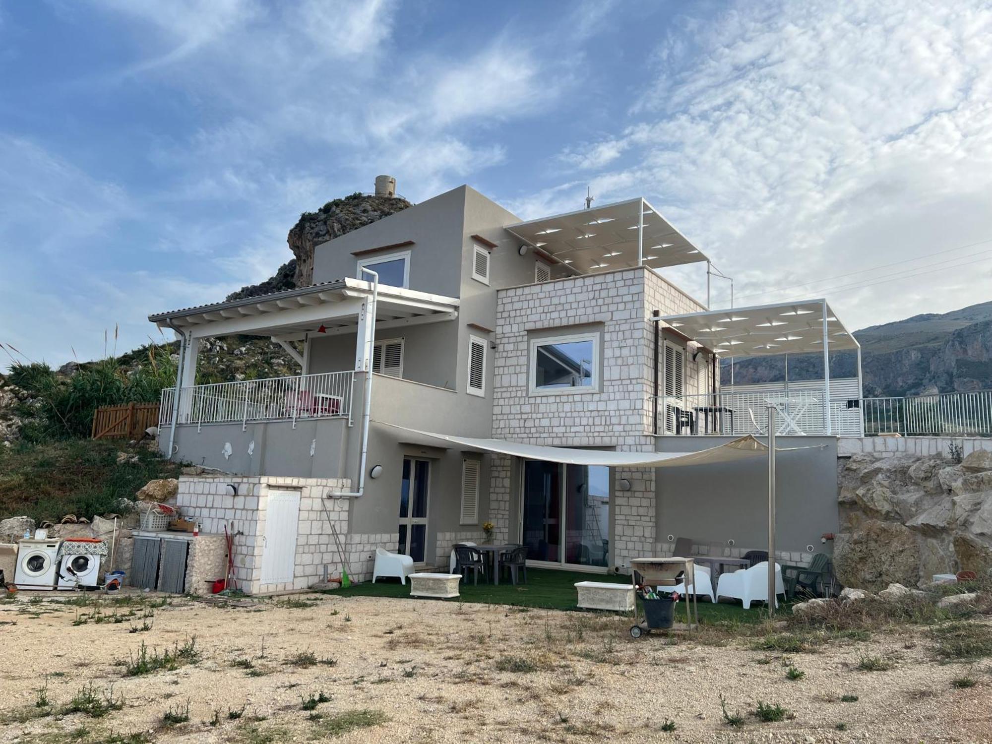 La Finestra Sul Mare Dello Zingaro Villa Scopello  Buitenkant foto